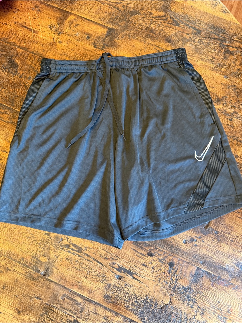 Nike Women’s Black Athletic Shorts with White Swoosh